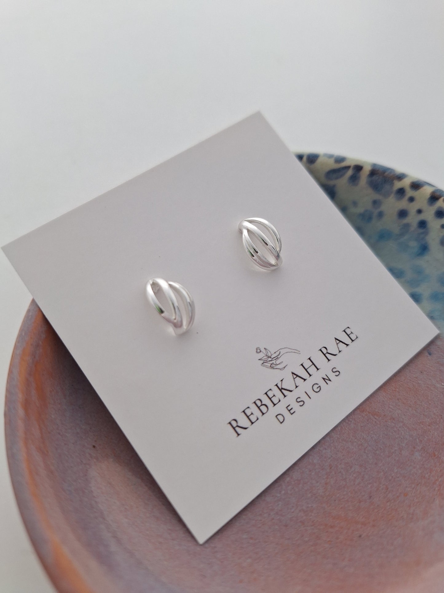 Woven Earrings, posts