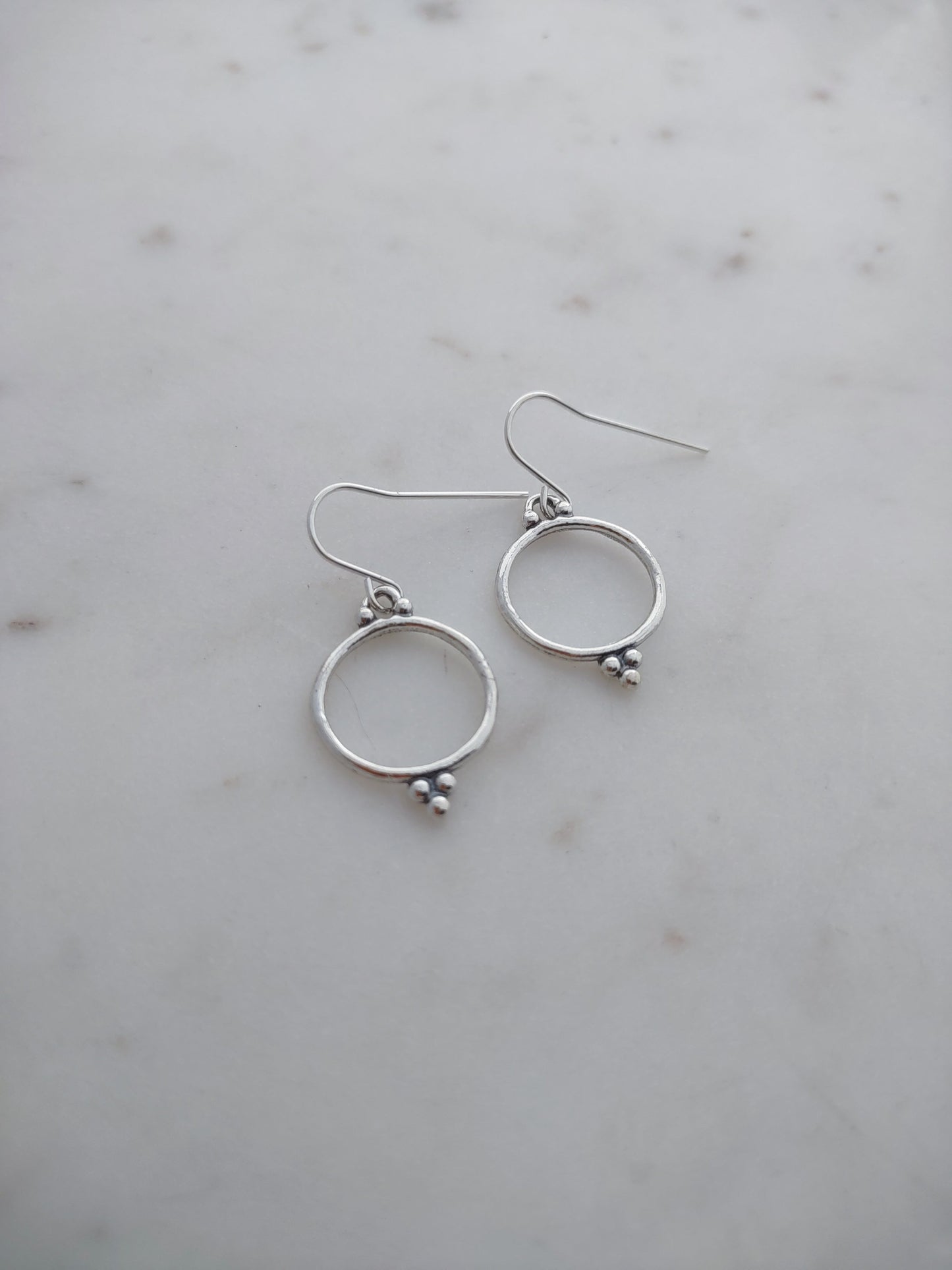 Flower Seed Hoop Earrings