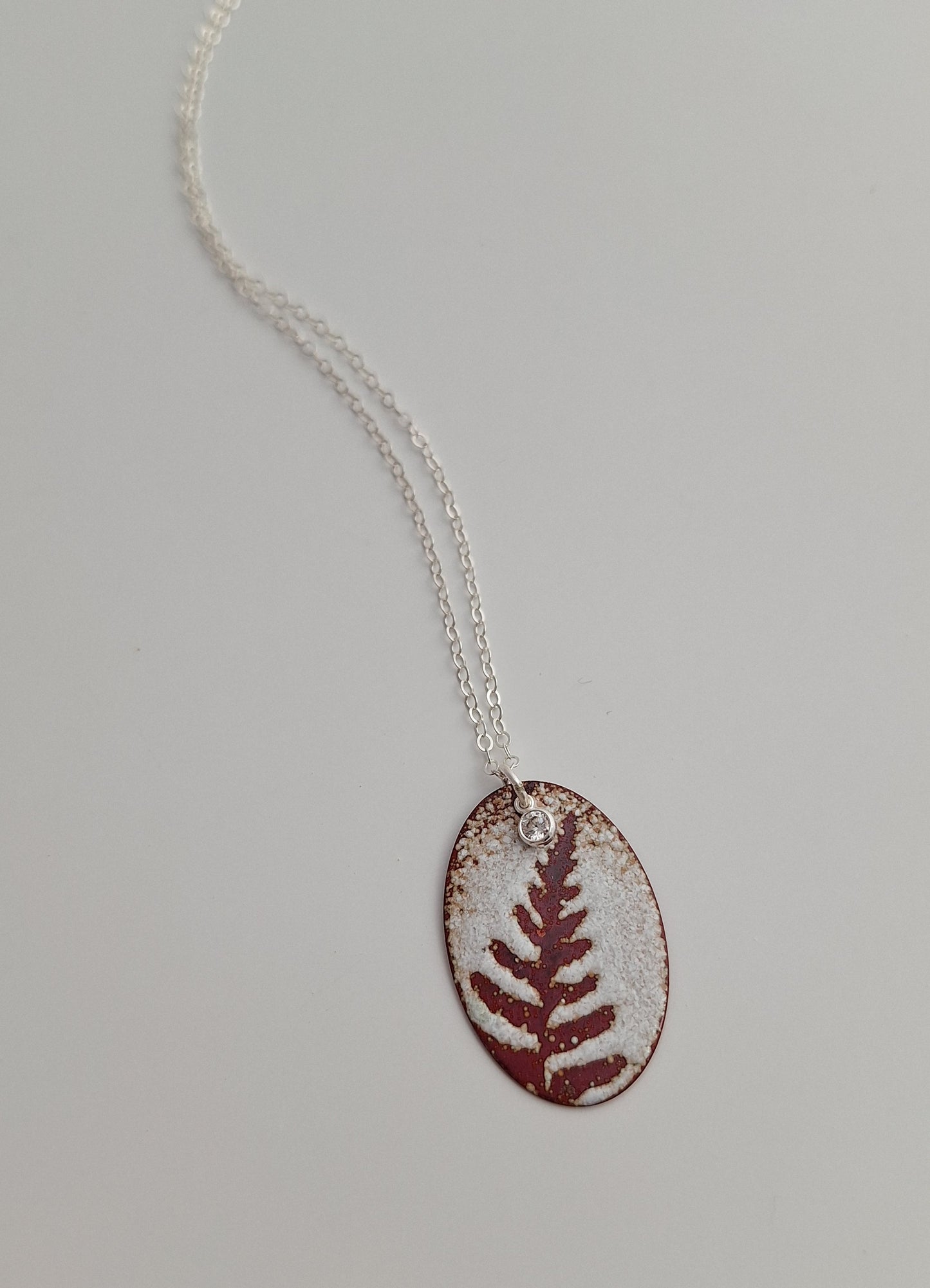 Patinaed Lady Fern Necklace