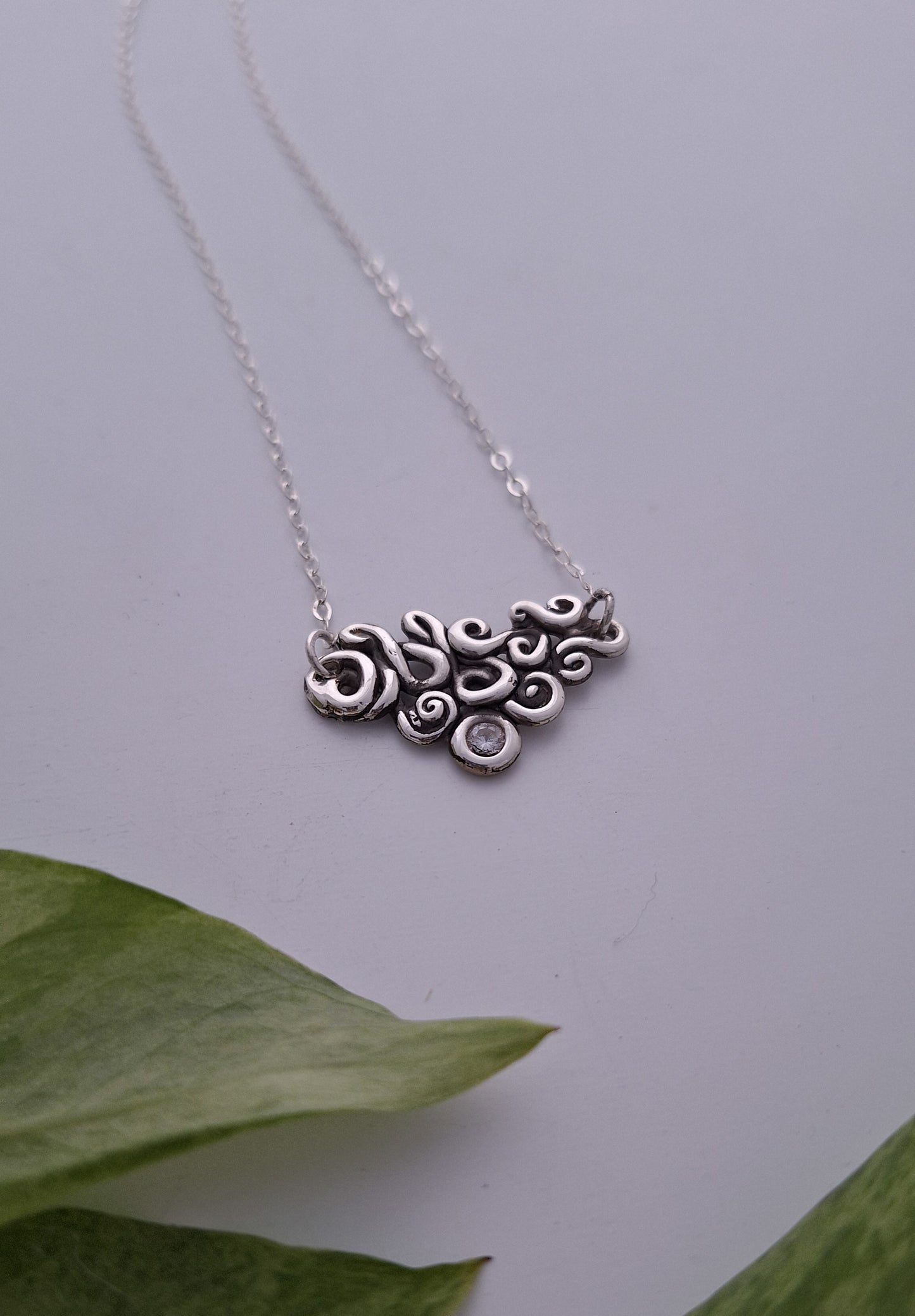 Wild Grapevine Necklace - Silver