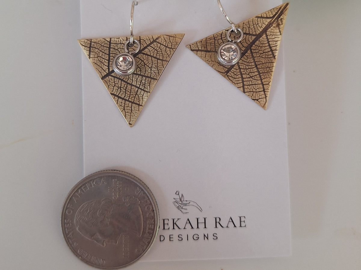 Pressed Leaf Earrings