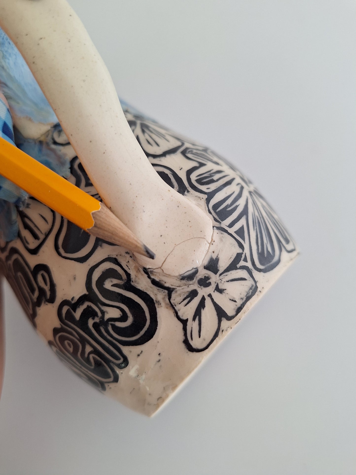 *Perfectly Imperfect* Hand-Carved - No Rain No Flowers – One of a Kind Stoneware Mug