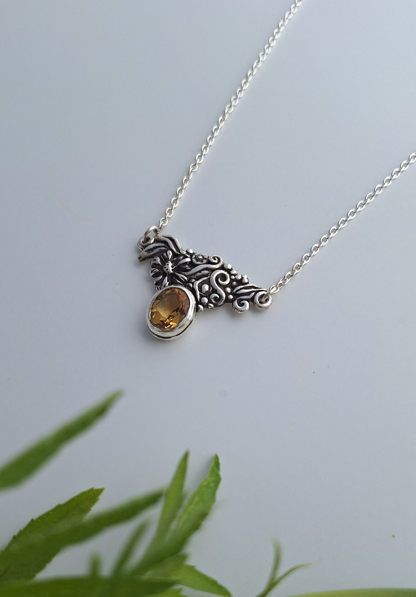 Golden Zinnia Necklace