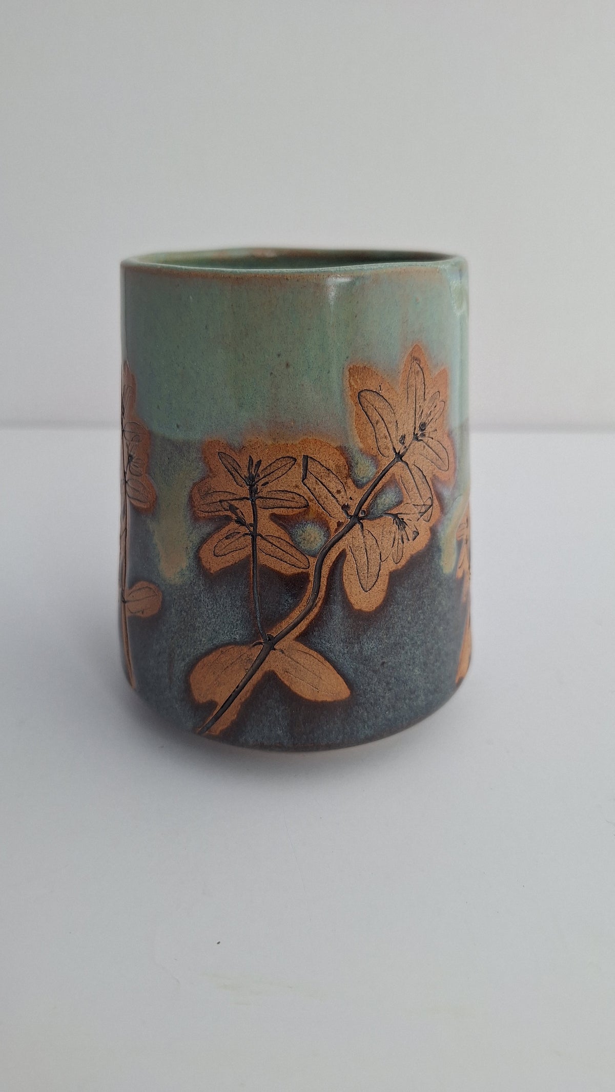 Spurge Weed Tumbler - Botanical imprint