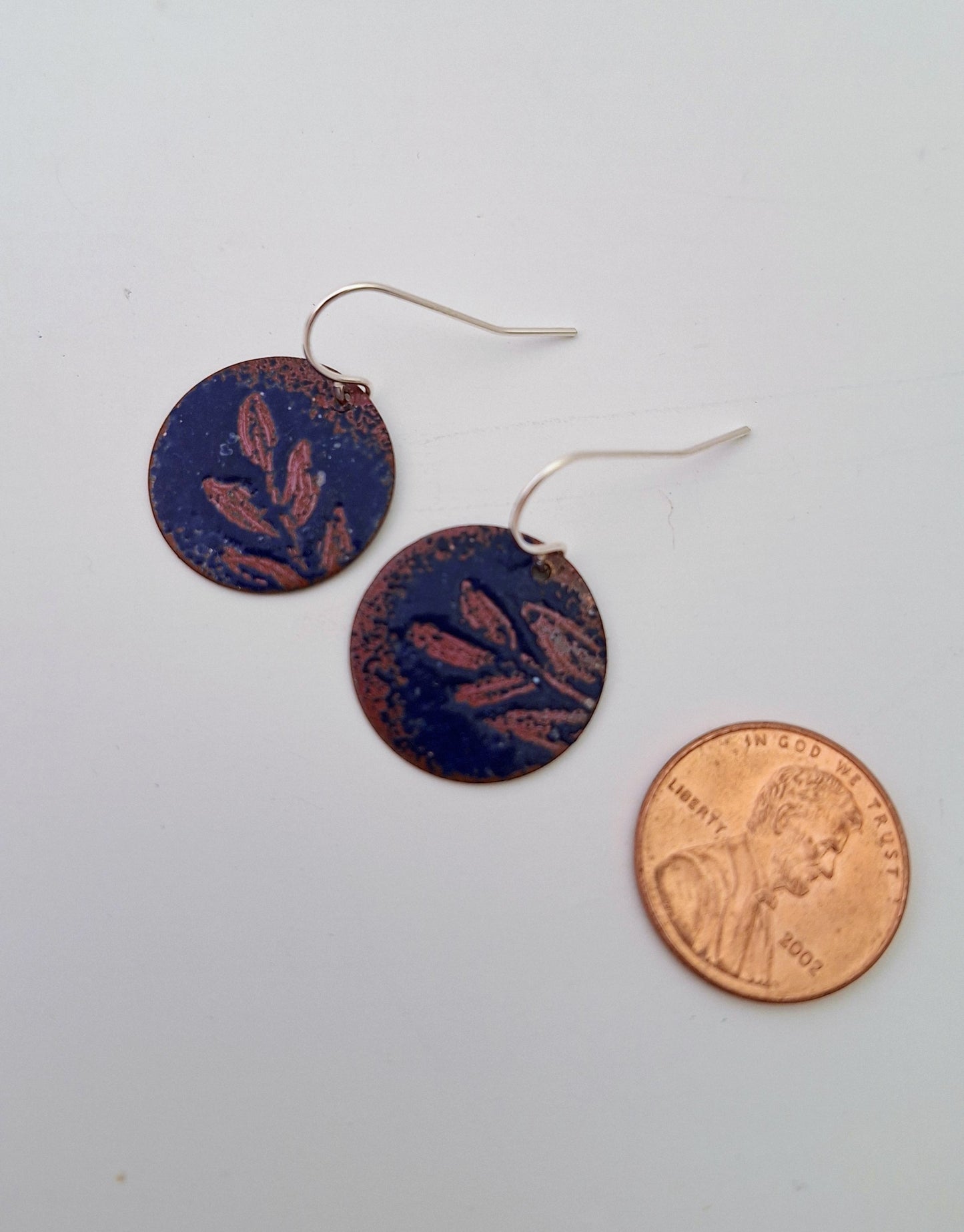 Blue Fern Earrings