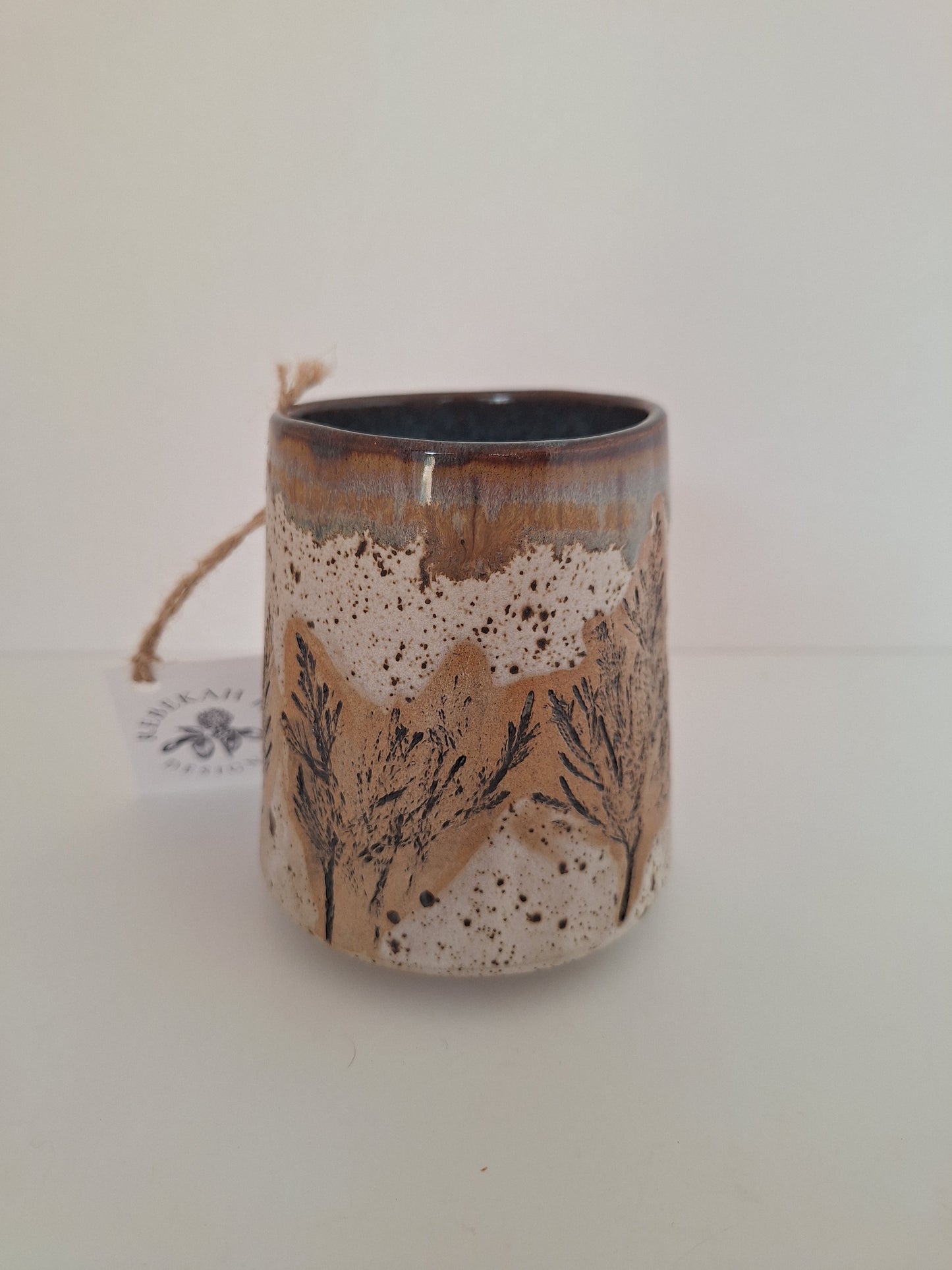 Botanical Tumbler - Juniper - Stemless Wine Cup, Mulled Cider, Cocktail