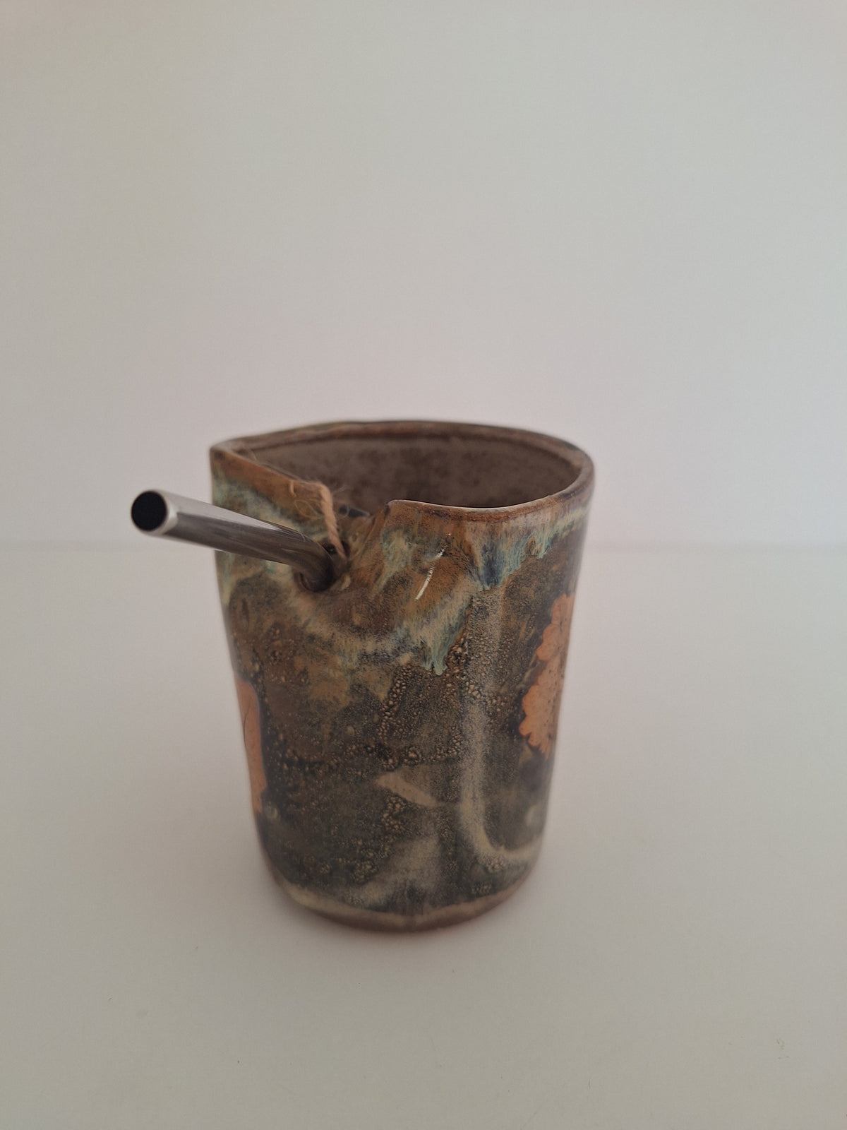 Cocktail Sipper - Botanical Imprint, dandelion - straw included