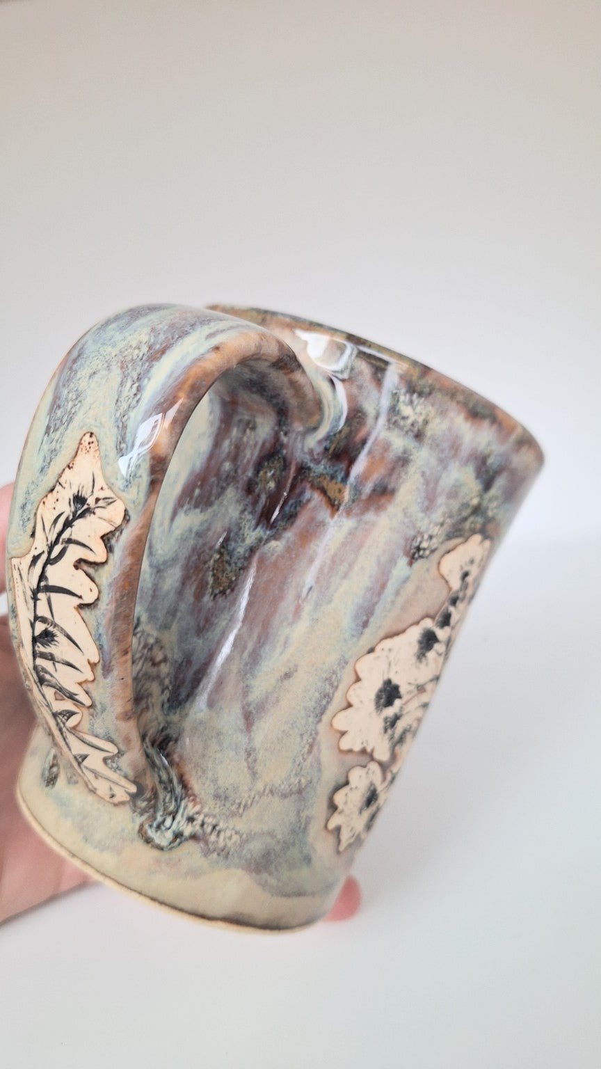Autumn Aster Mug - Botanical Imprint