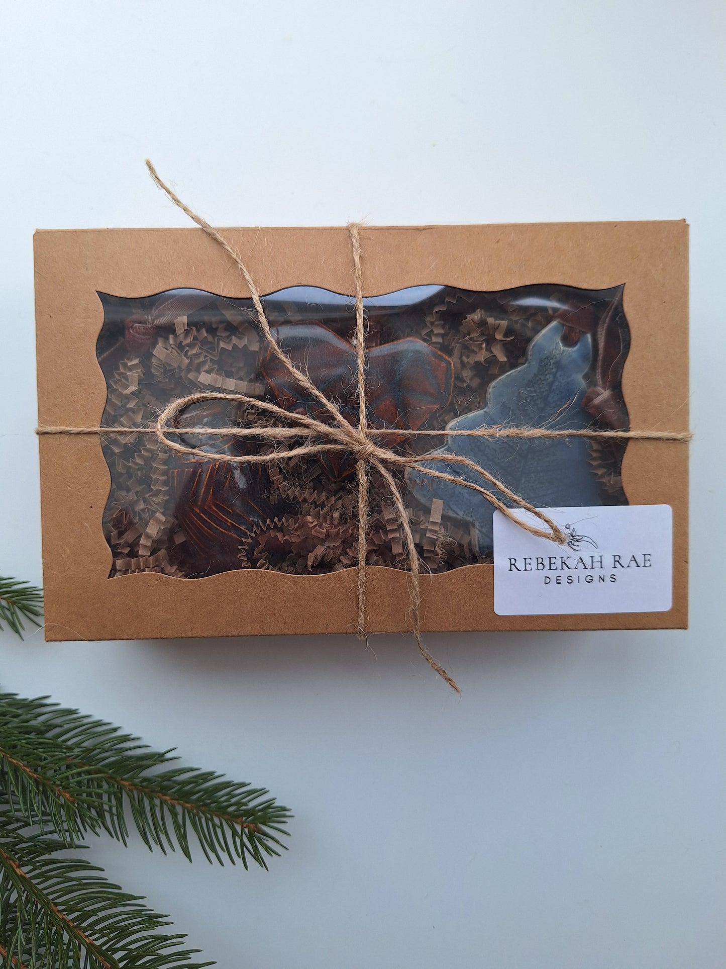 Boxed Gift Set - Ornaments and Tiny vase