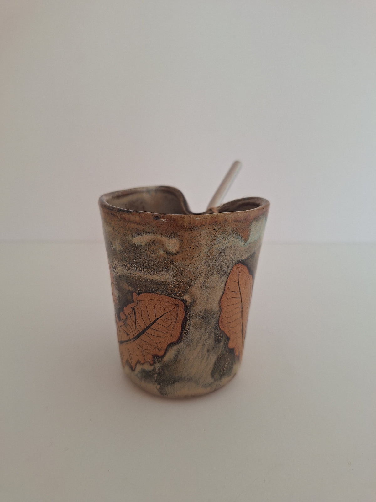 Cocktail Sipper - Botanical Imprint, dandelion - straw included
