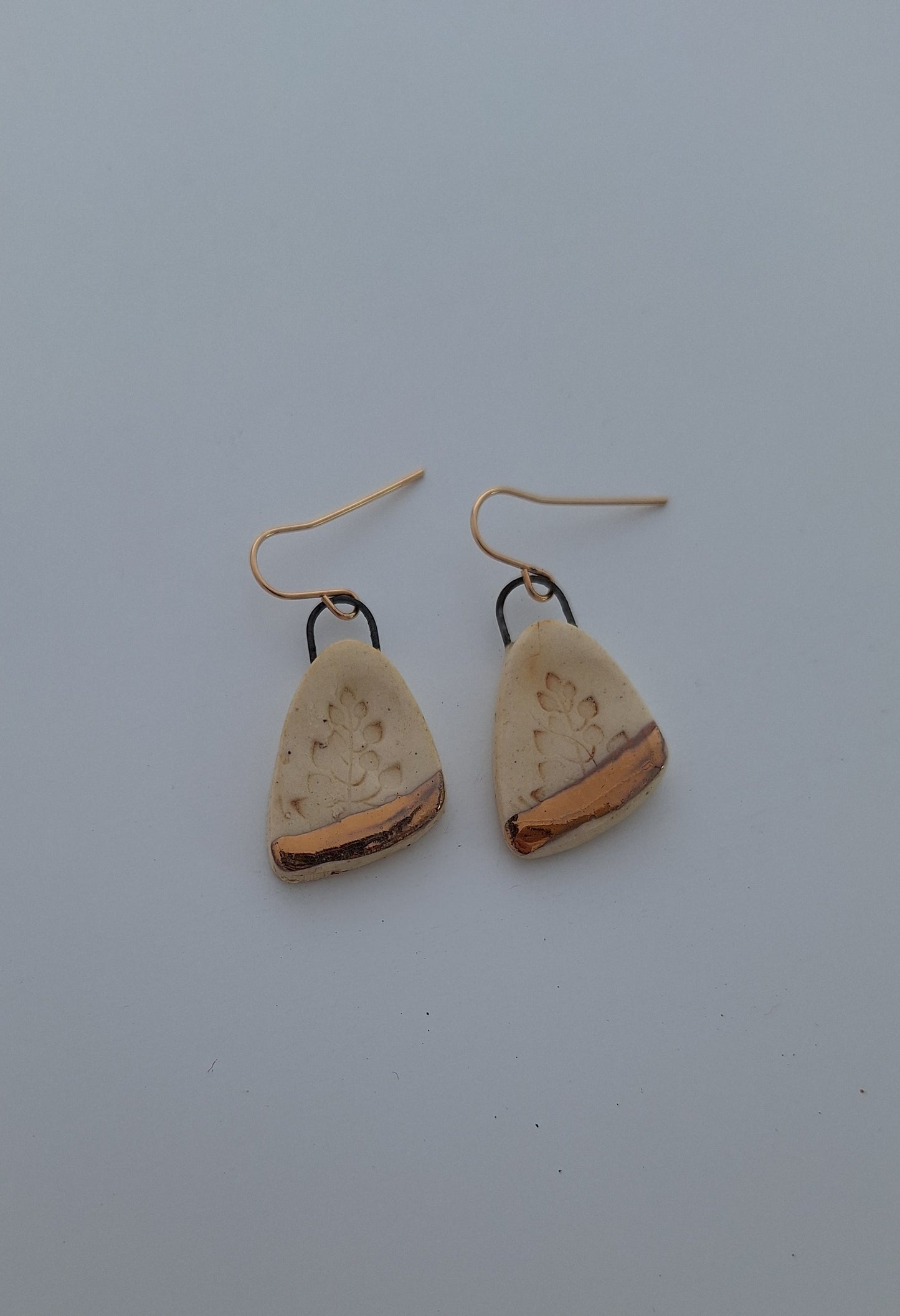 Porcelain Earrings - gold