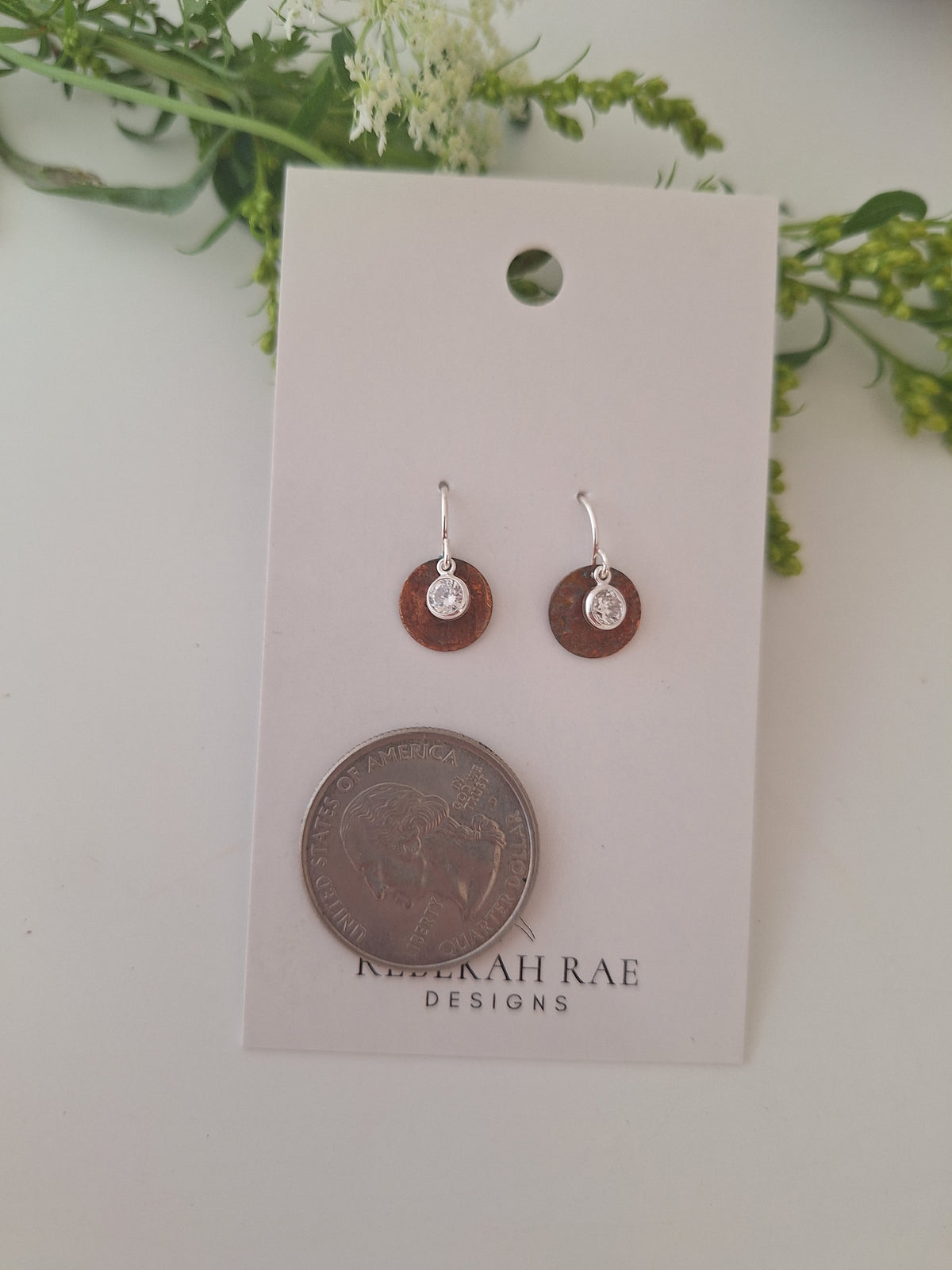 Tiny Moonbeam Earrings