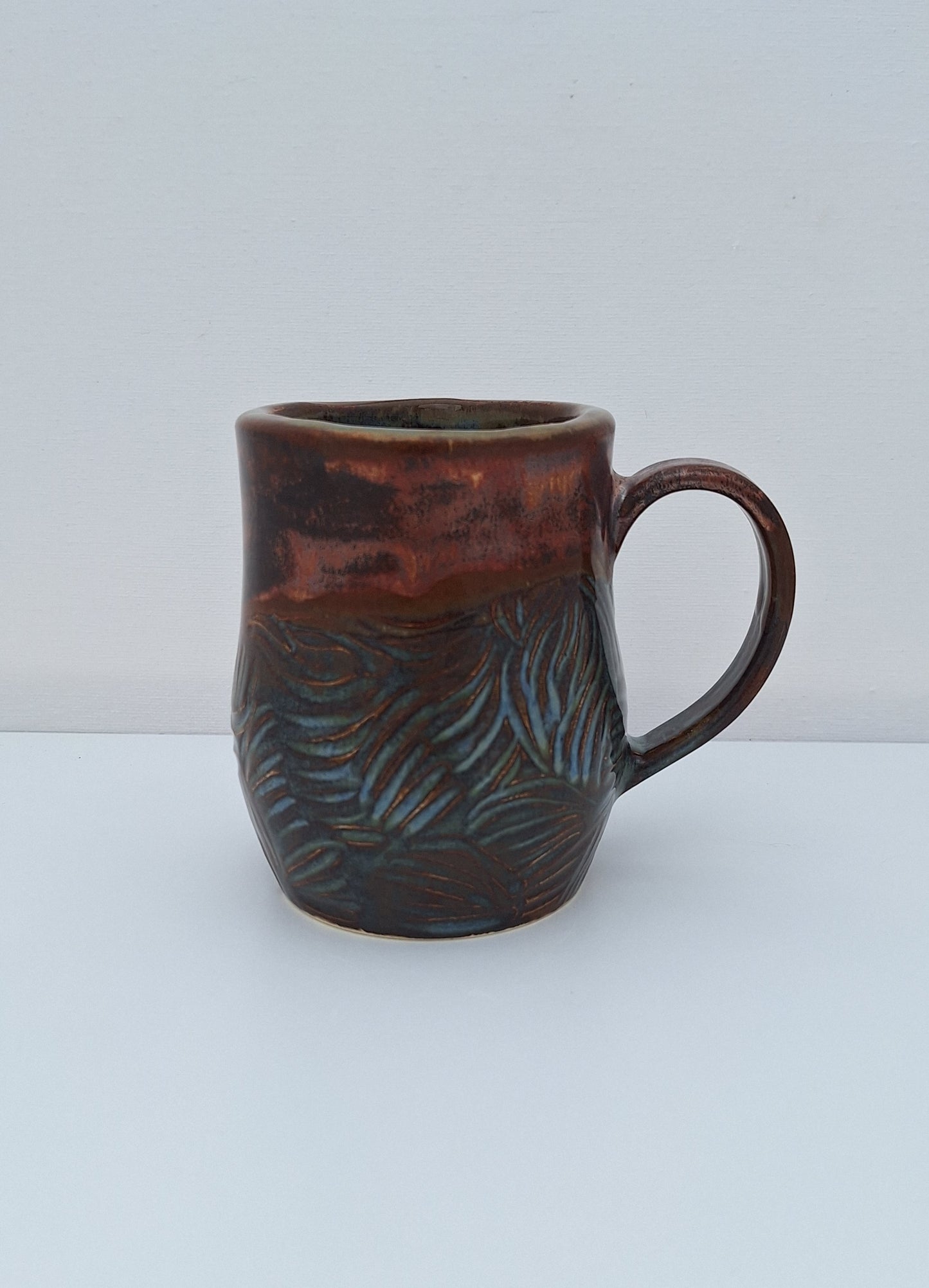 Earthy Carved Mug